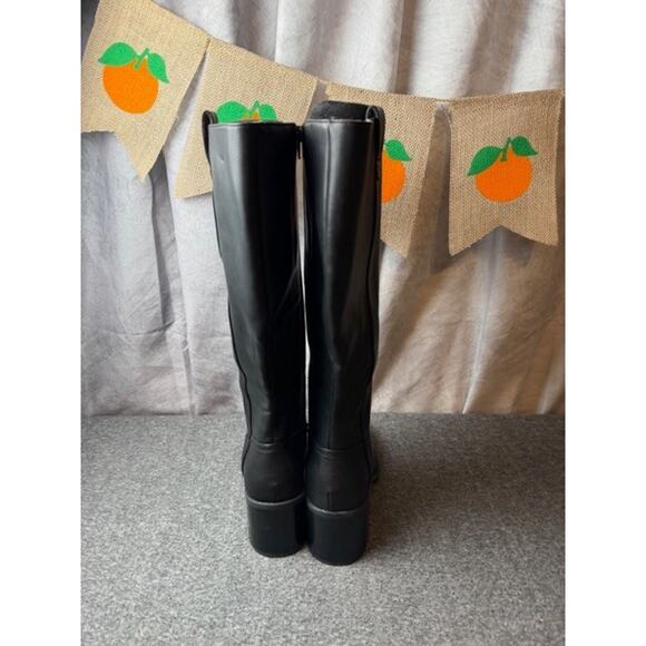 B.O.C. Born Fiona Knee High Boot Black Tall Chunky Block Heel Size 8.5M NEW - Picture 5 of 7